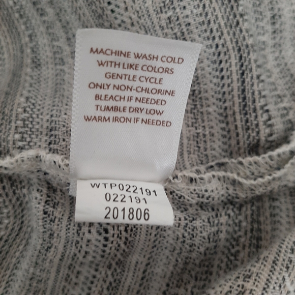 Pure Jill Linen Lagenlook Top Gray Size Large - Picture 13 of 13
